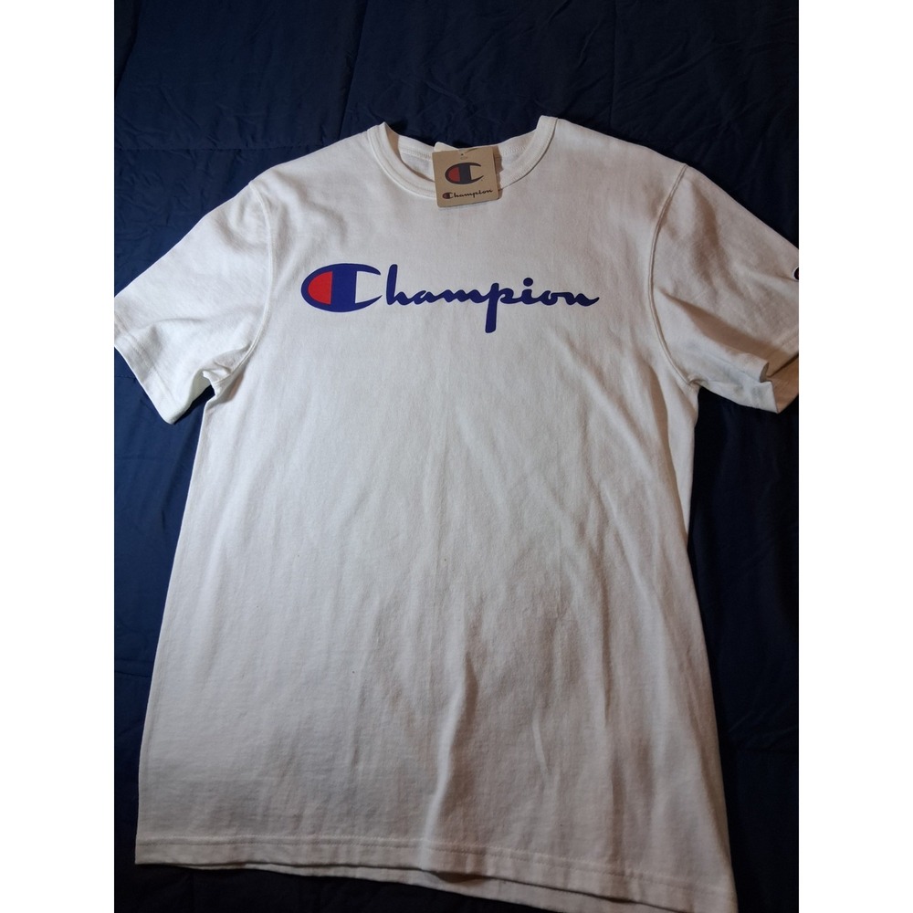 Champion Men's Short Sleeve T-Shirt Small Spellout